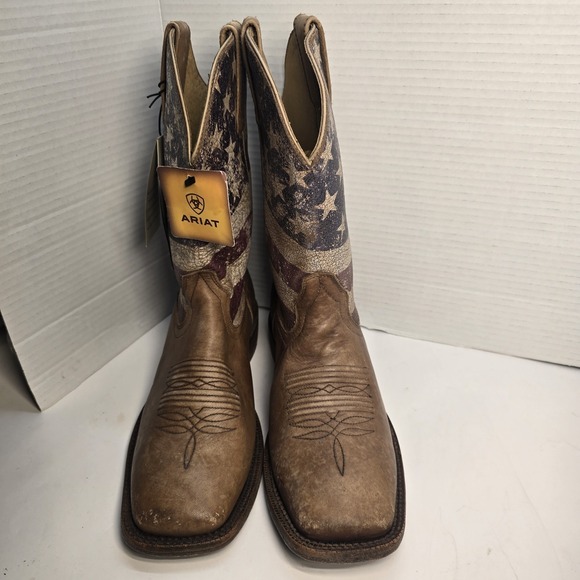 Ariat Men's Circuit Proud Western Distressed Cowboy Boots Size 9D NWT